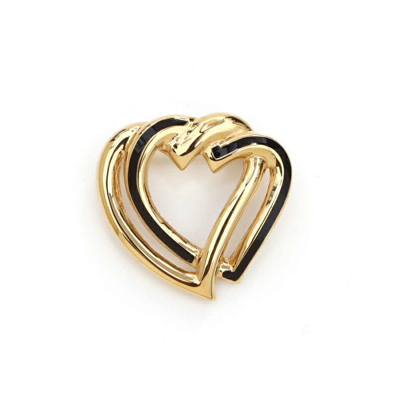 楽天市場】クリスチャンディオール Christian Dior ハート ブローチ