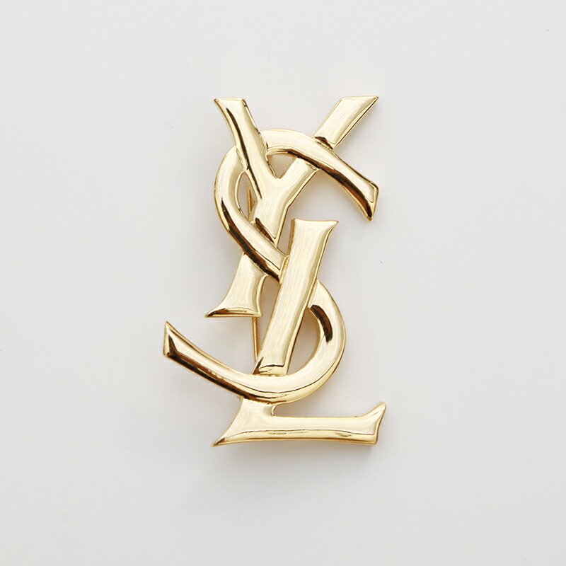 楽天市場】イヴ・サンローラン YVES SAINT LAURENT YSL ロゴ ブローチ