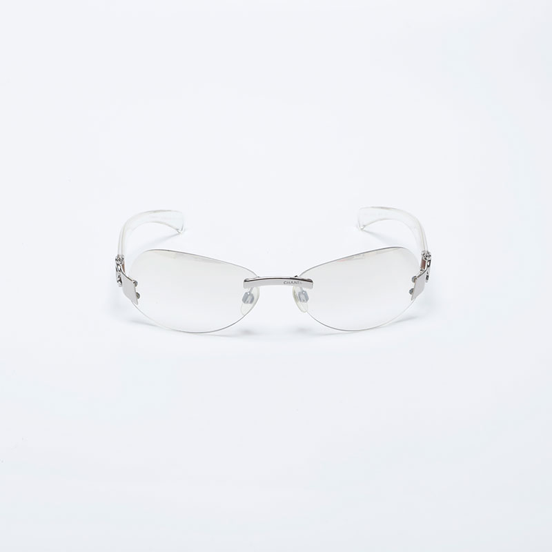 楽天市場】シャネル CHANEL リムレス フレームレス クリア ココマーク