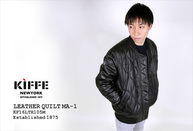 楽天市場】【クーポンで20%OFF】キッフェ/KIFFE レザーキルトMA-1