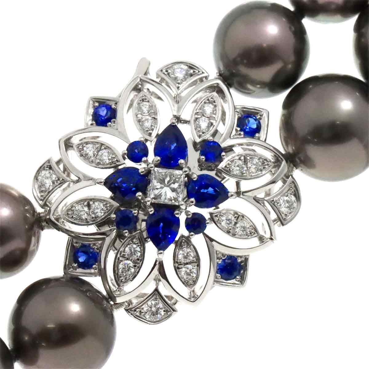 楽天市場】【新品同様】 ミキモト MIKIMOTO 黒蝶真珠 12.1-8.9mm