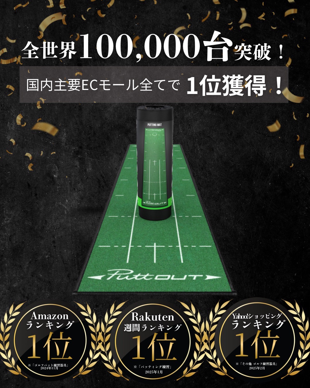 楽天市場】【宮本プロ大絶賛!!】＜公式＞ パターマット PuttOUT パット