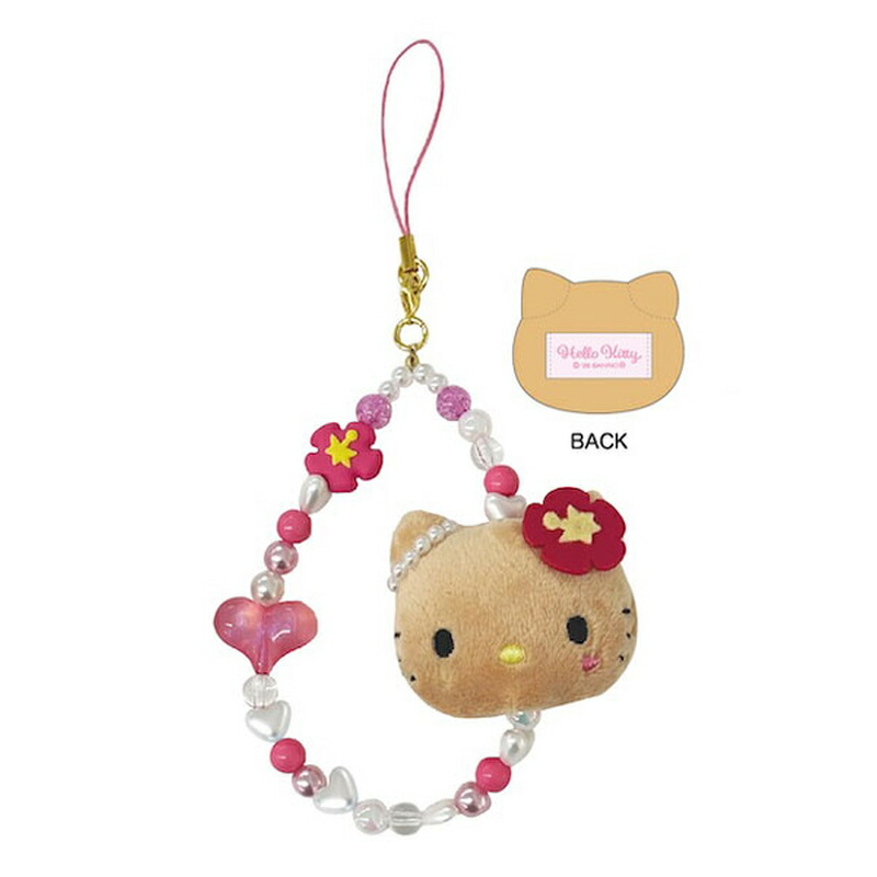 楽天市場】ハローキティ フェイスマスコットストラップ 日焼け ティー