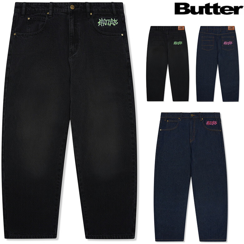 楽天市場】バターグッズ パンツ BUTTER GOODS INK DENIM JEANS デニム