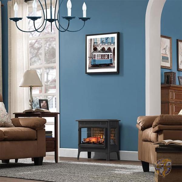 楽天市場】暖炉 電気ストーブ 3D 炎付き インテリア DFI-5010-01