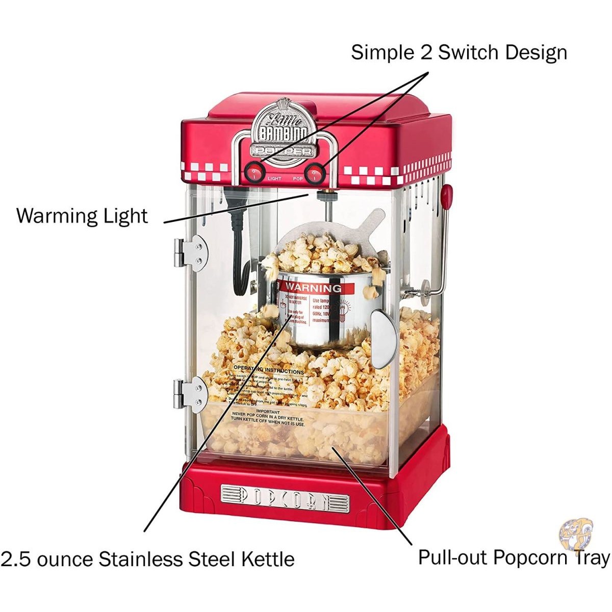 楽天市場】ポップコーンメーカー Great Northern Popcorn Company 6075