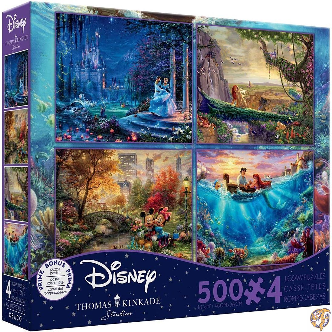 楽天市場】パズル トーマス・キンケード ディズニーコレクション 4イン