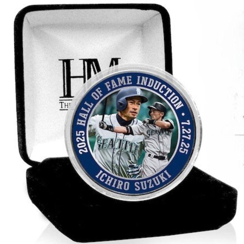 楽天市場】イチロー 米野球殿堂入 純銀メッキ 記念コイン 2025