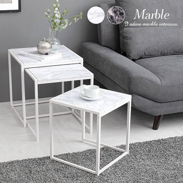 楽天市場】【ポイント5倍☆2/25(水)20:00〜23:59】大理石調角型ネスト