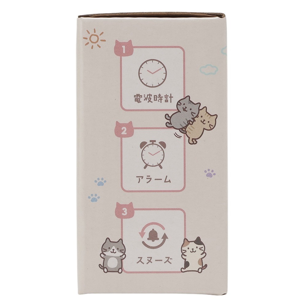 楽天市場】置き時計 猫 可愛い 電波時計 ふくふくにゃんこ 目覚まし