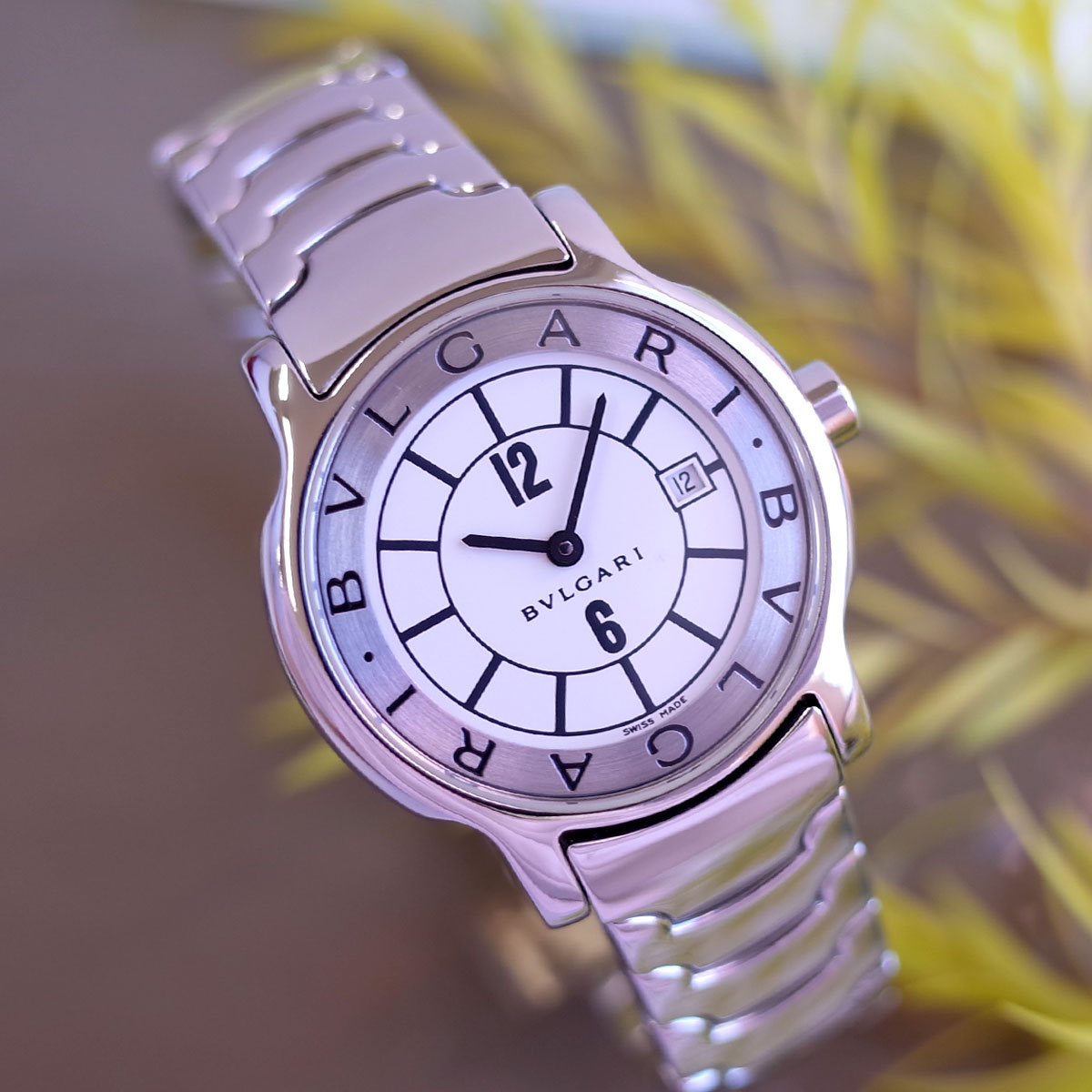 楽天市場】ブルガリ ソロテンポ ST29S 白文字盤 革ベルト ブレスレット