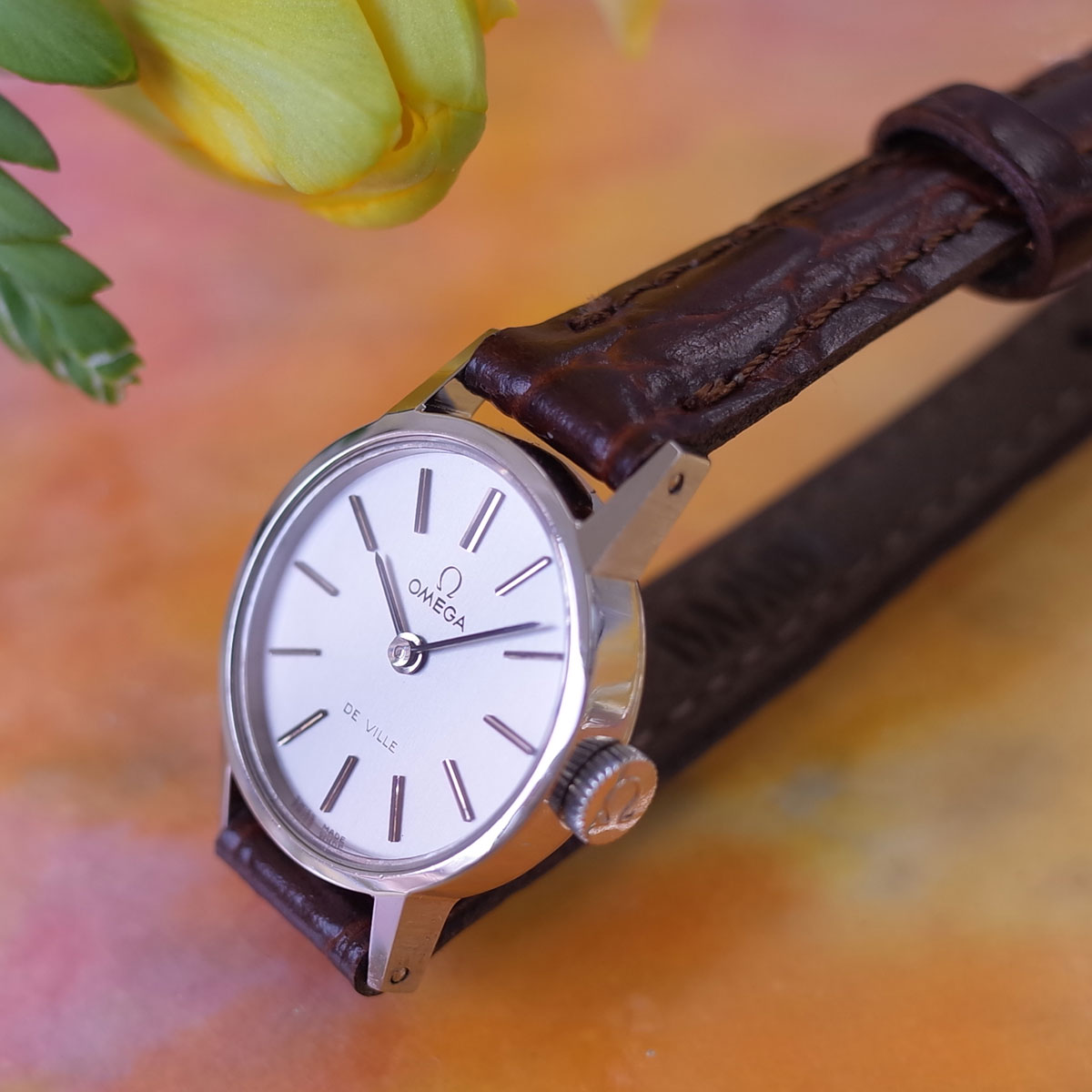 楽天市場】オメガ デビル 70's アンティーク SS グレー サファイア