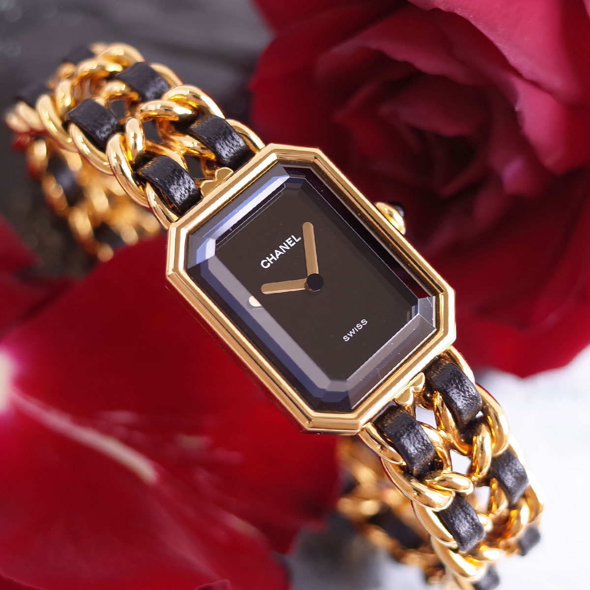 楽天市場】極美品 シャネル CHANEL プルミエール ブラック ゴールド