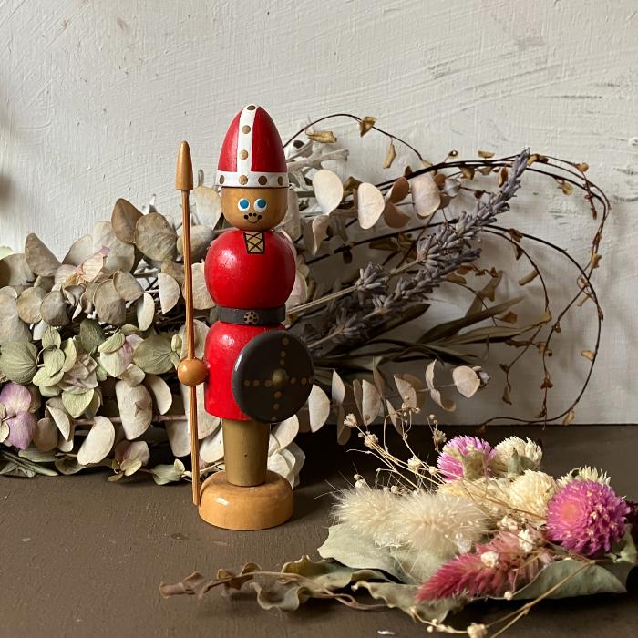 楽天市場】【USED】バイキング 木製 人形 デンマーク 置物 ウッド