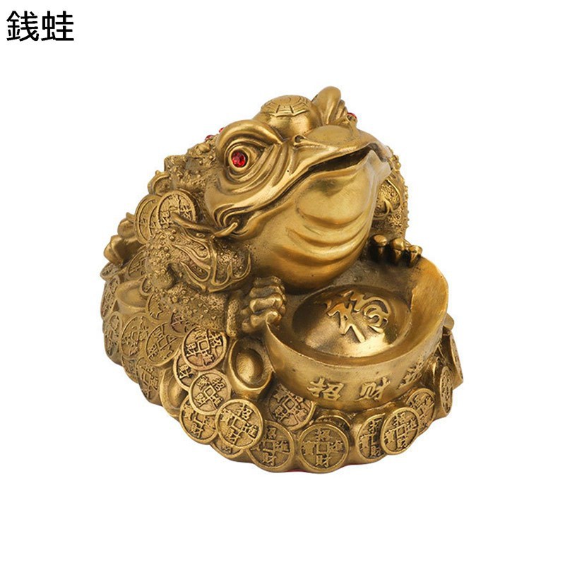 楽天市場】風水アイテム 金蟾 銭蛙 三脚蟾蜍 元寶 カエル 幸運の置物