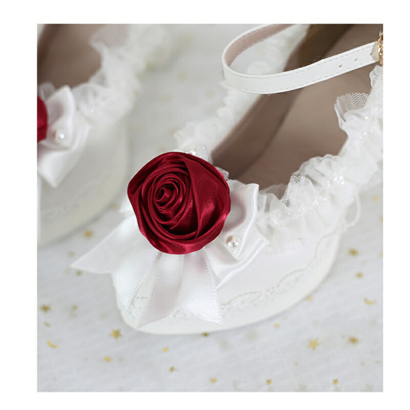 楽天市場】ロリータパンプス ハイヒール レディース 花嫁 ドレス