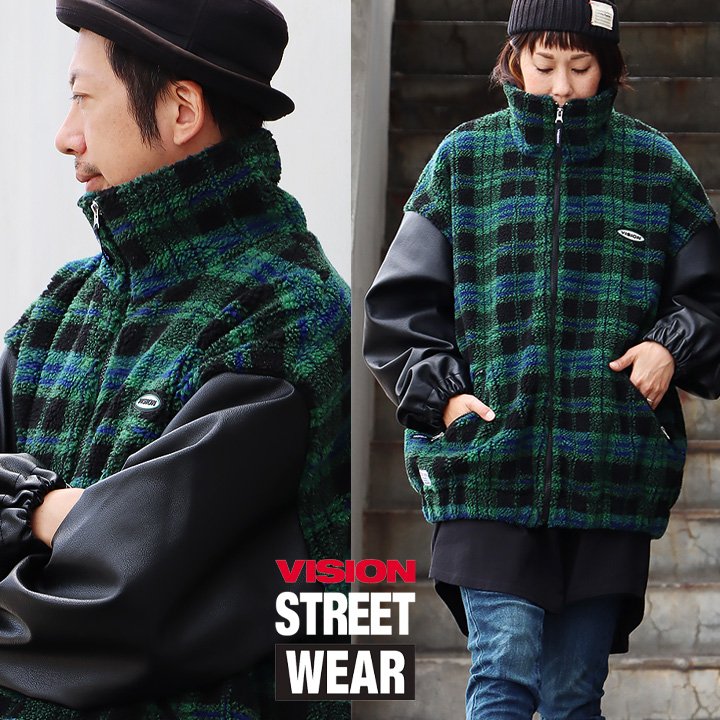 楽天市場】ブルゾン ボアジャケット レザー メンズ レディース