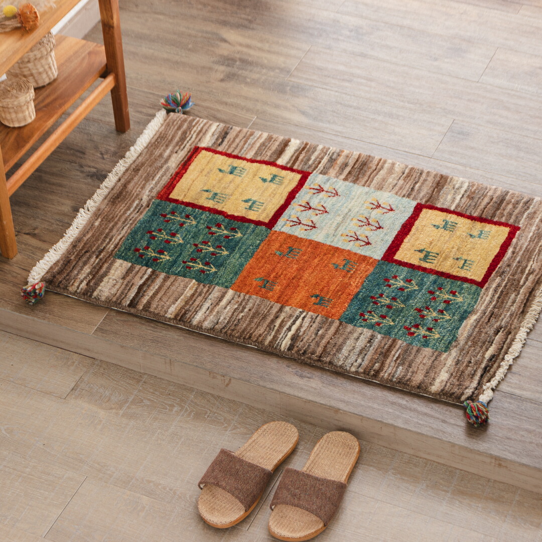 楽天市場】【アウトレット商品】【本場イラン産】62×90cm ギャッベ