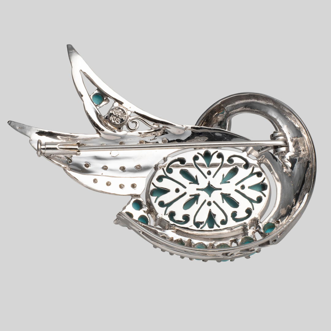 楽天市場】フィルゼ（ターコイズ・トルコ石） ブローチ Bu-WG-180