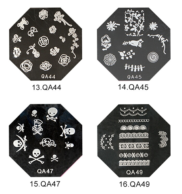 楽天市場】スタンピングプレート ネイル ジェルネイル ネイルアート