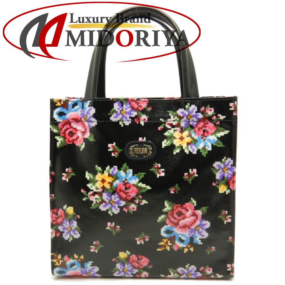 楽天市場】フェイラー Feiler トートバッグ PVC 黒 ブラック 花柄