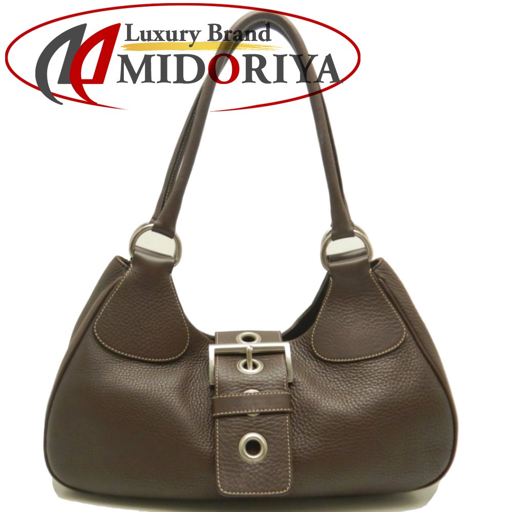 楽天市場】プラダ PRADA BR0828 ショルダーバッグ レザー CAFFE