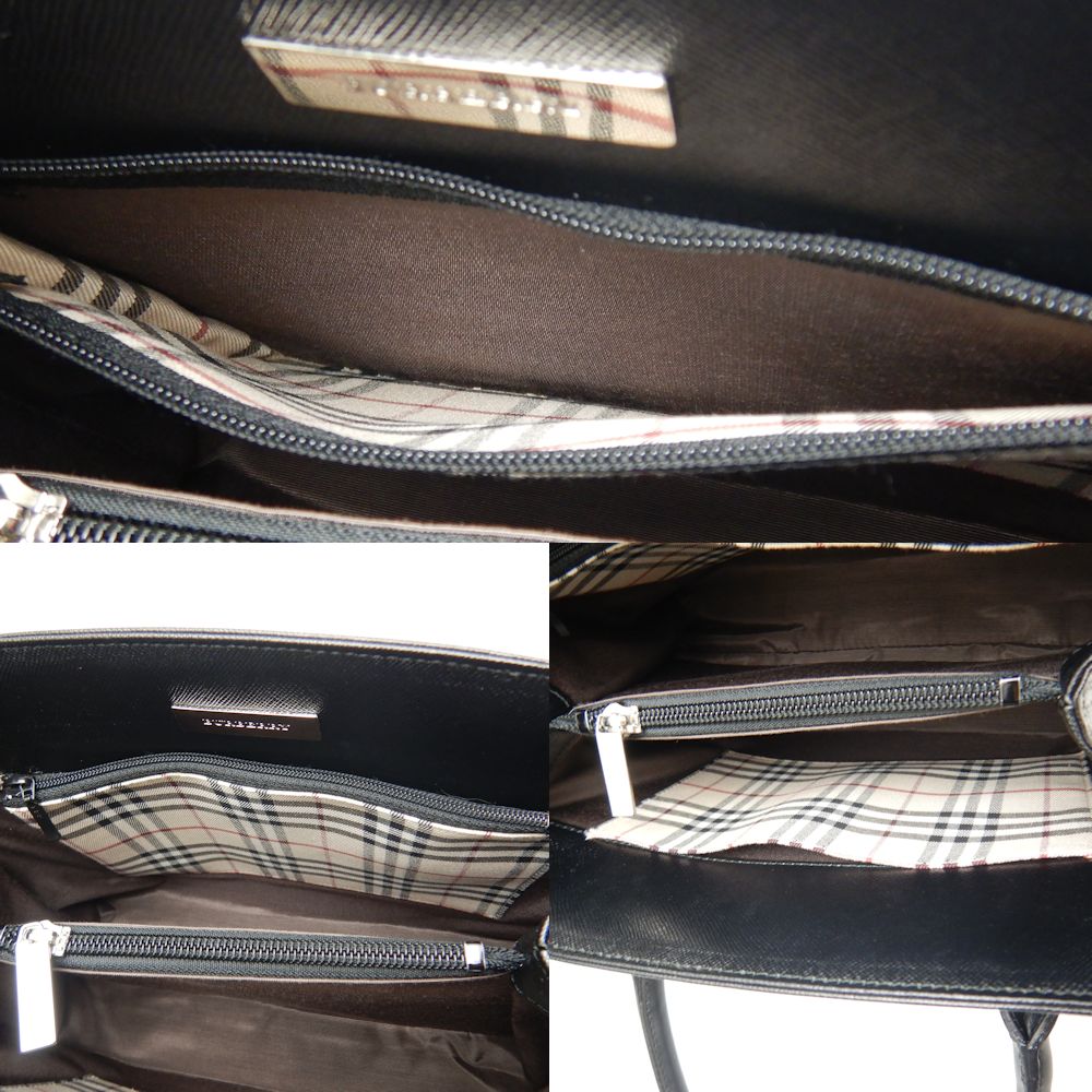 楽天市場】BURBERRY バーバリー ハンドバッグ サフィアーノ レザー