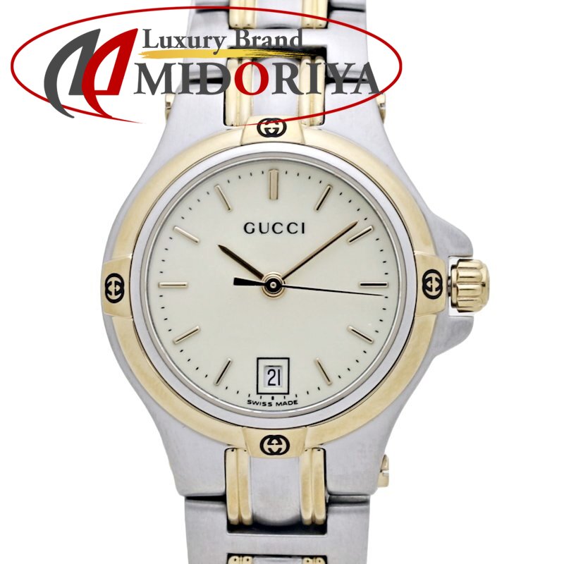 楽天市場】GUCCI グッチ 9045シリーズ 9040L【電池交換済】ステンレス