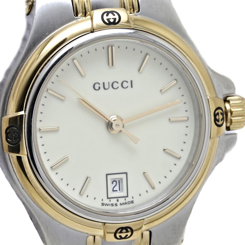 楽天市場】GUCCI グッチ 9045シリーズ 9040L【電池交換済】ステンレス