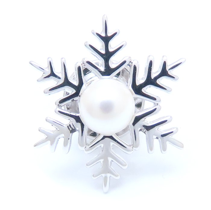 楽天市場】MIKIMOTO ミキモト ピン ブローチ 雪の結晶モチーフ パール