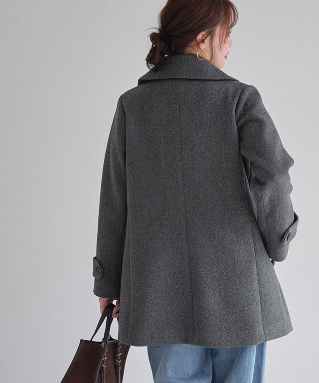 楽天市場】メルトンPコート ☆ Pコート ピーコート アウター ミドル丈