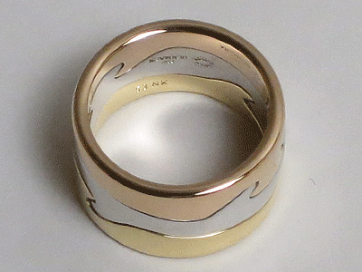 楽天市場】ジョージジェンセン フュージョン 3連リング イエロー