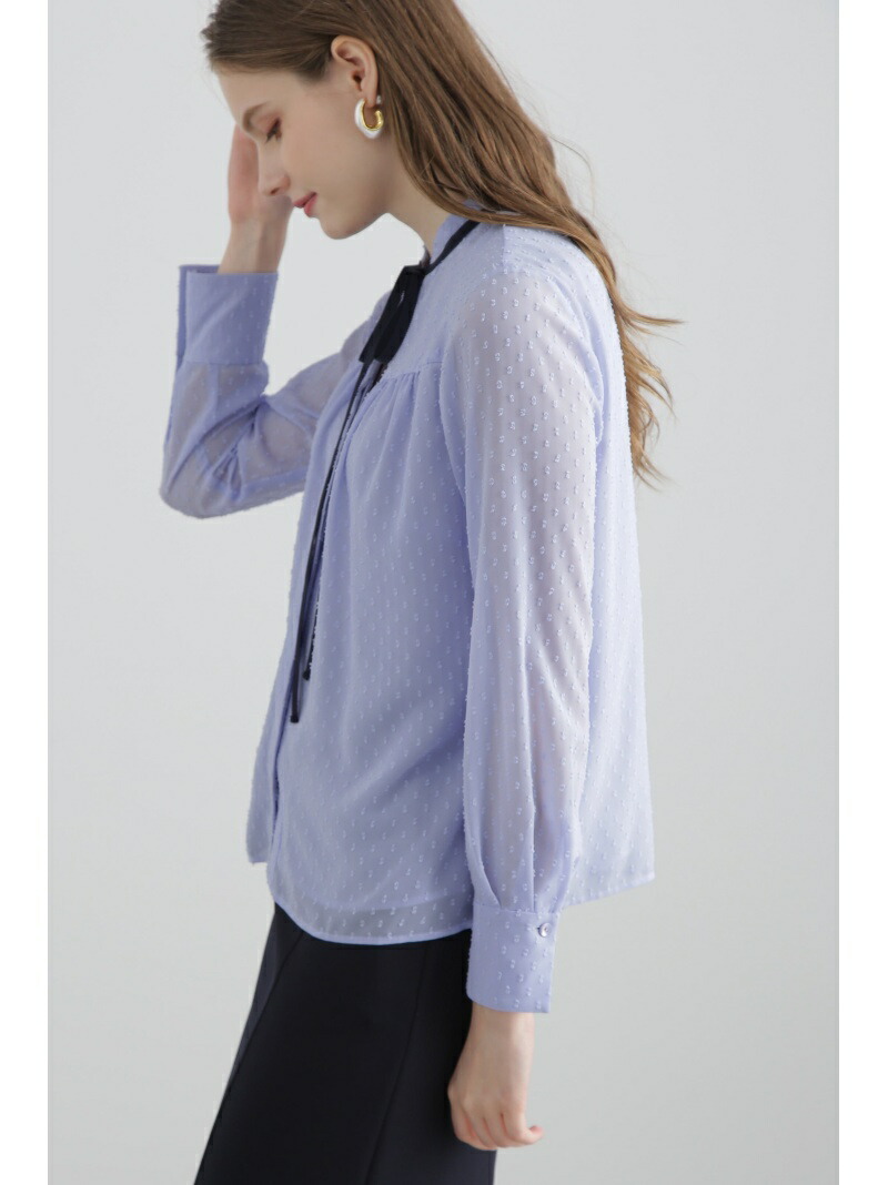 楽天市場】【SALE／50%OFF】◇カットジャカードリボンブラウス