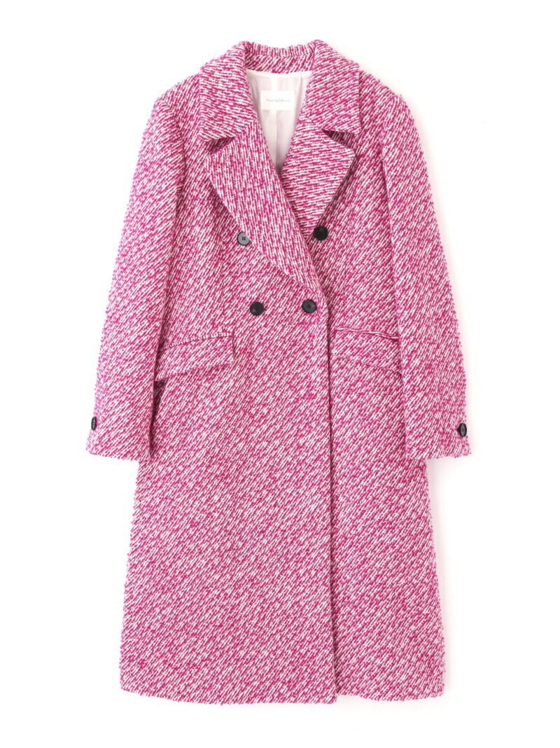 楽天市場】【SALE／60%OFF】ループツィードダブルブレストコート