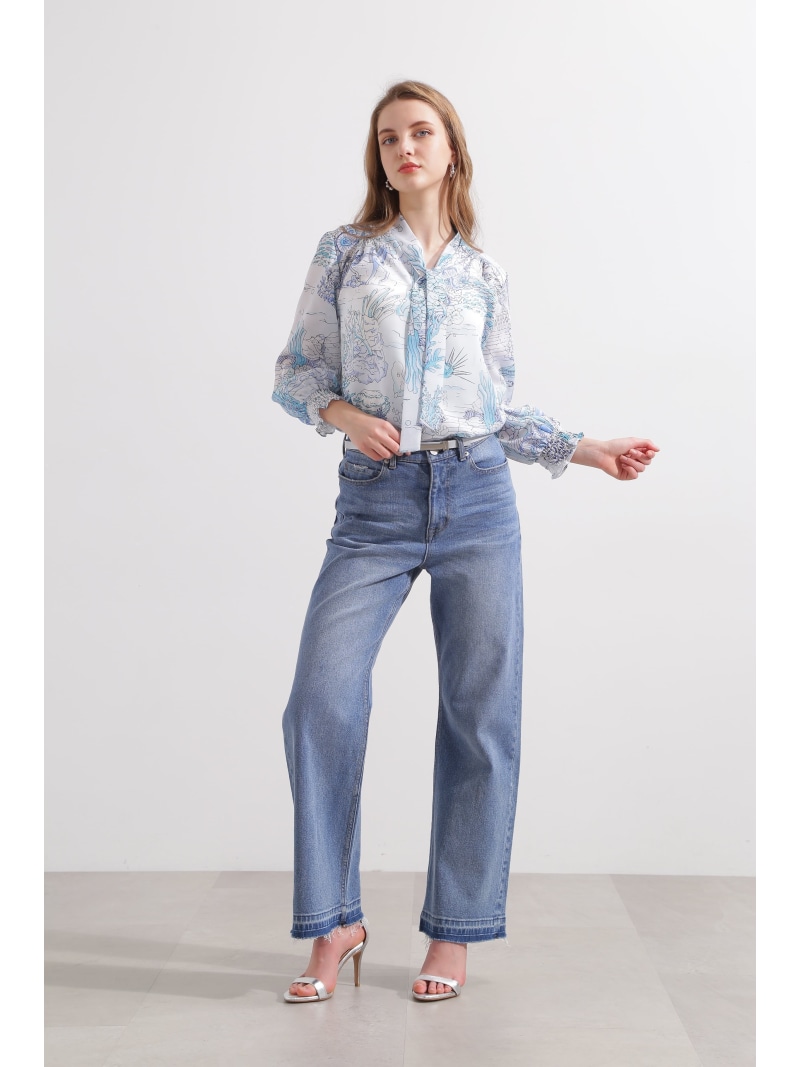 楽天市場】【SALE／50%OFF】◇ノーティカルプリントブラウス