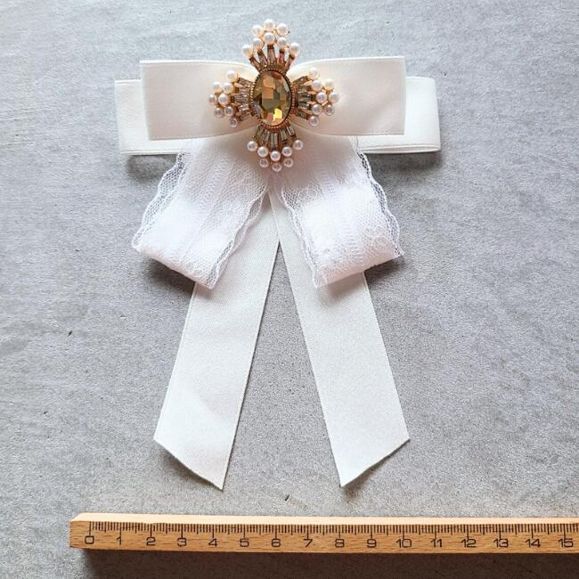 楽天市場】SALE アウトレット 1800円→ リボンBrooch【ホワイト