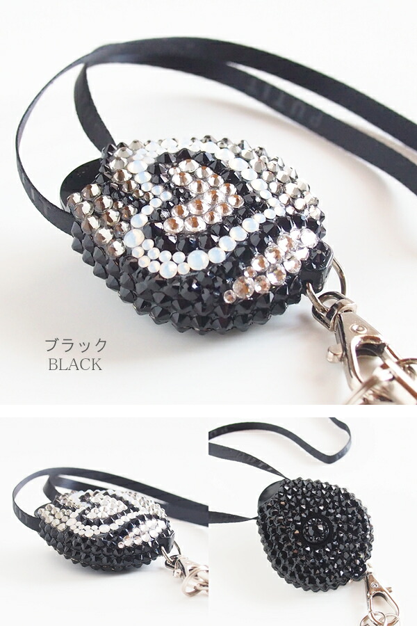 楽天市場】ネックストラップ おしゃれ スワロフスキー デコ ハート