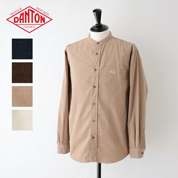 楽天市場】ダントン コーデュロイ バンドカラー シャツ (DT-B0291 MCD