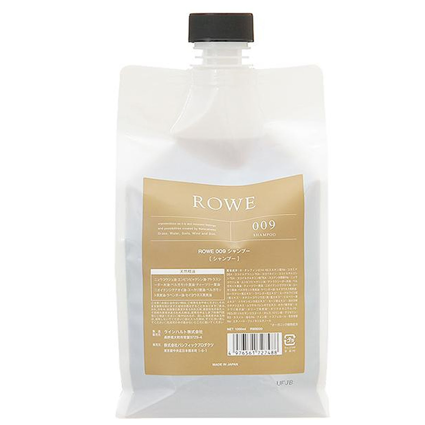 楽天市場】ROWE 009 シャンプー 1000mL : パールアンドパステル