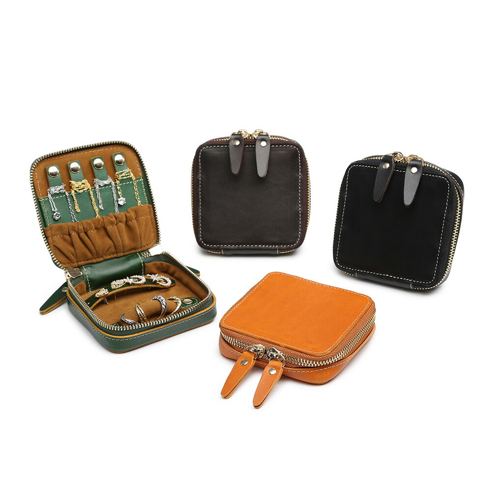 楽天市場】アクセサリーポーチ ジュエリーポーチ 本革 レザー