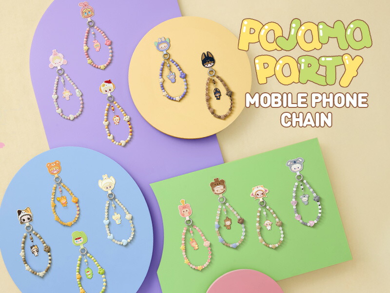 楽天市場】POP BEAN パジャマパーティー モバイルフォンチェーン