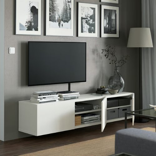 楽天市場】＊202508BESTÅ ベストー テレビ台 扉付き ホワイト/ラップ