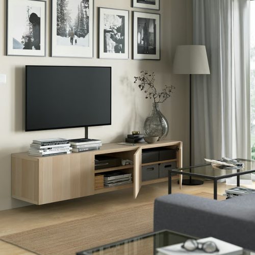 楽天市場】＊202508BESTÅ ベストー テレビ台 扉付き ホワイトステイン