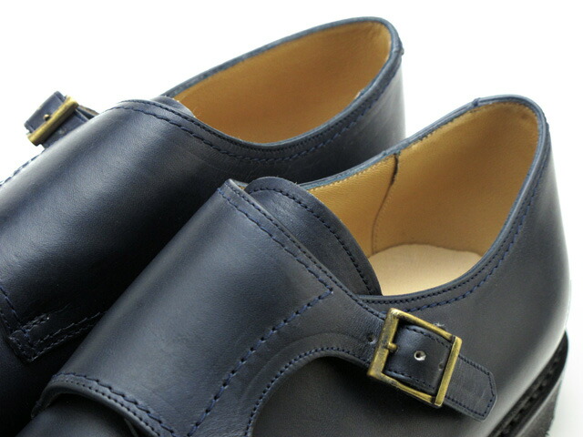 楽天市場】パラブーツ ウィリアム ダブルモンクストラップ ネイビー