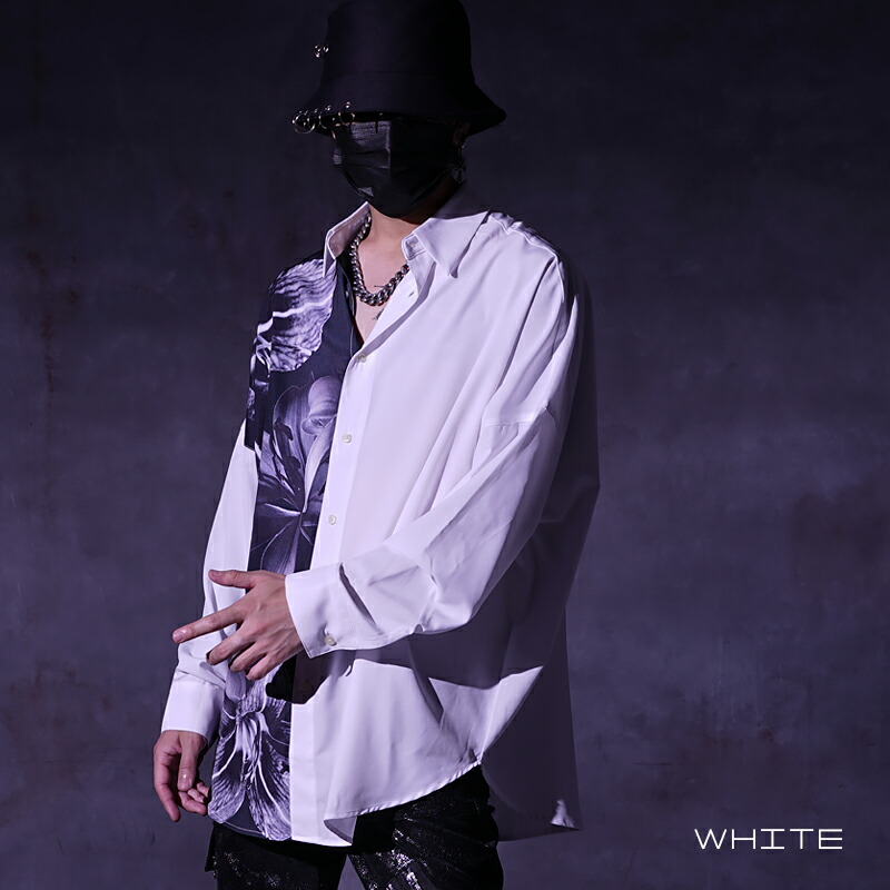 楽天市場】V系 シャツ メンズ 長袖シャツ ドルマン ドルマンスリーブ