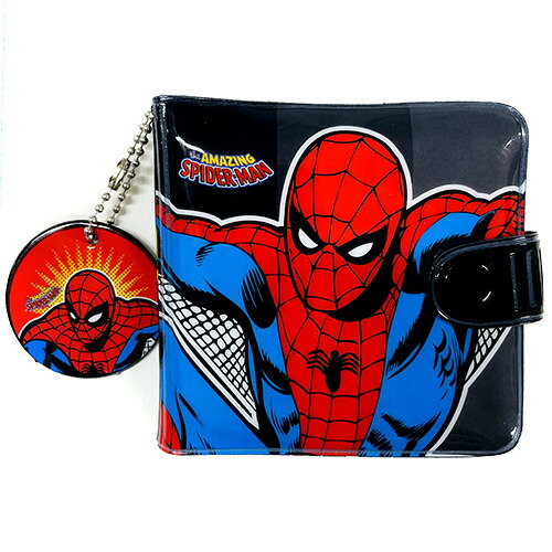 楽天市場】スパイダーマン ビニール 財布 ( 後ろブラック ) 19021