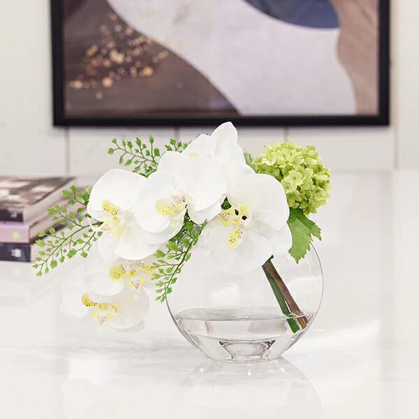 楽天市場】【公式】胡蝶蘭×スノーボール ウォーターM 造花 フラワー