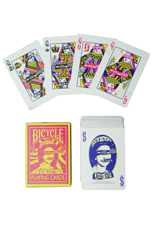 楽天市場】SEX PISTOLS BICYCLE PLAYING CARDS : MEDICOM TOY TOKYO