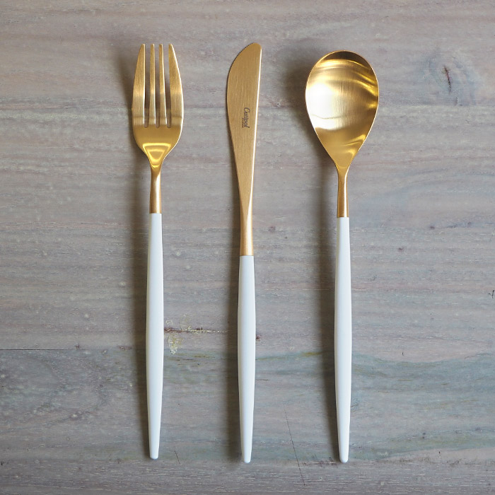 楽天市場】□クチポール ミオ・ホワイト ゴールド ディナーセット 3PCS