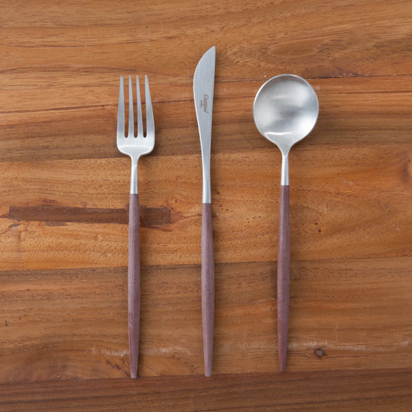 楽天市場】□クチポール ゴア・ブラウン シルバー デザートセット 3PCS